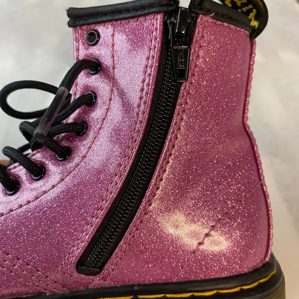 Dr martens coated glitter girls  boots - Picture 3 of 7